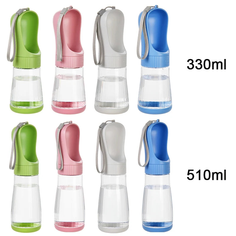Gourde 2 en 1 pour chien – eau et croquettes, anti-fuite