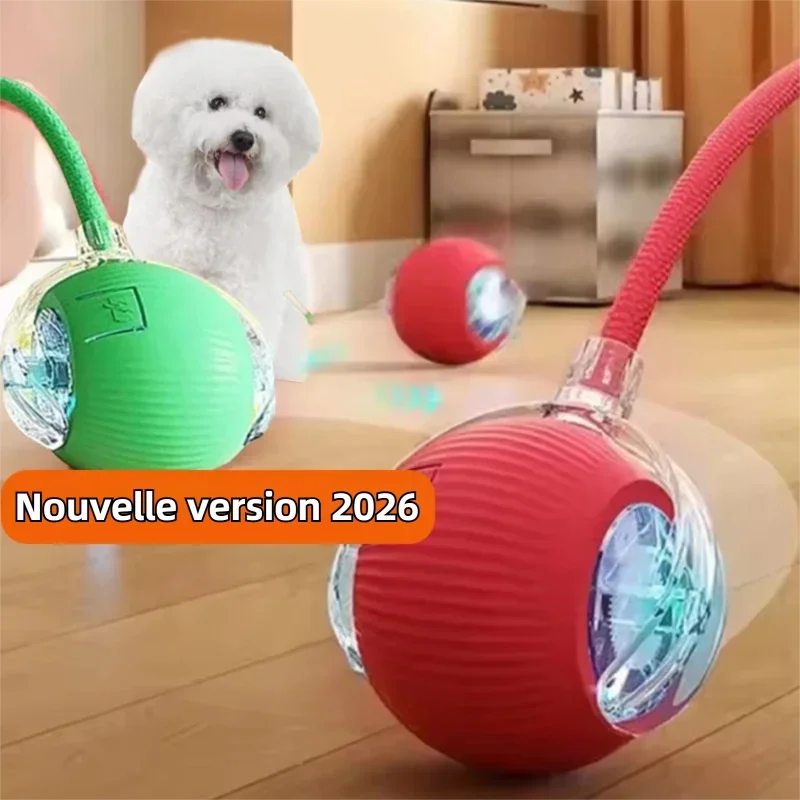 Balle interactive automatique pour chien – rechargeable USB-C